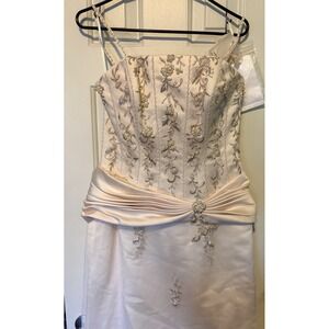 Madeline Gardner Ivory Wedding Gown Beaded Size 12 NWT Read